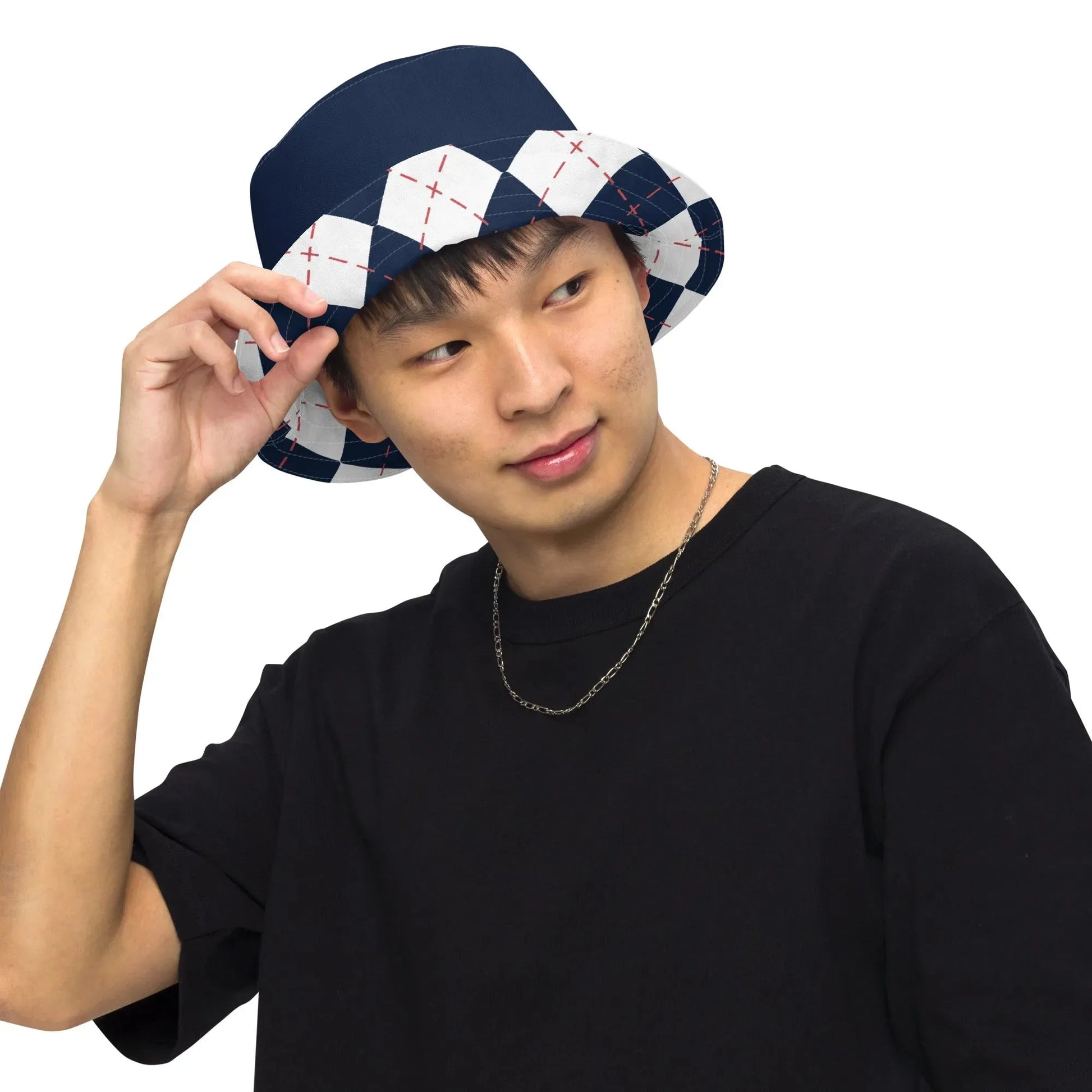 Argyle Reversible Bucket Hat - Liss & Lex