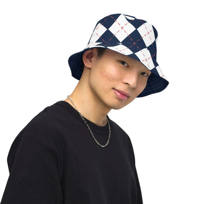 Argyle Reversible Bucket Hat - Liss & Lex