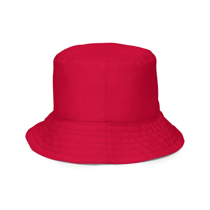 Red Plaid Reversible Bucket Hat - Liss & Lex