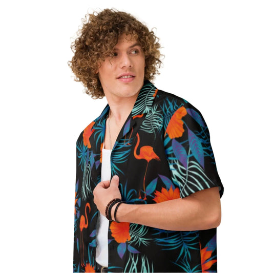 Flamingo Button Up Shirt - Liss & Lex
