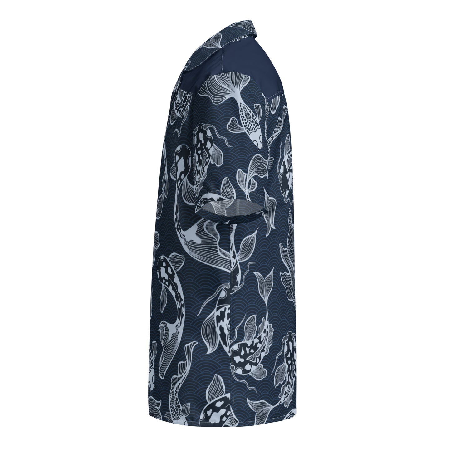 Navy Fish Button Shirt - Liss & Lex