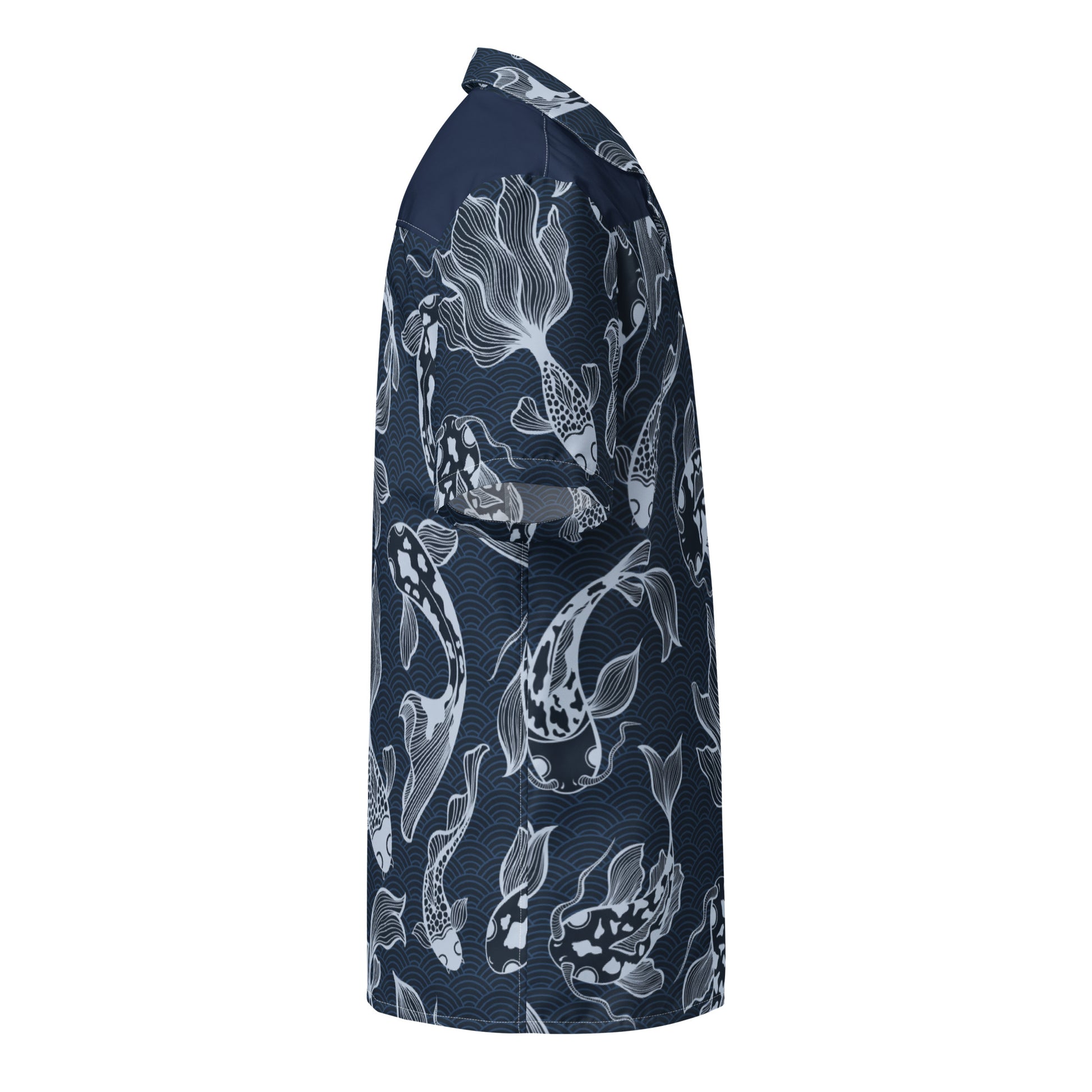 Navy Fish Button Shirt - Liss & Lex