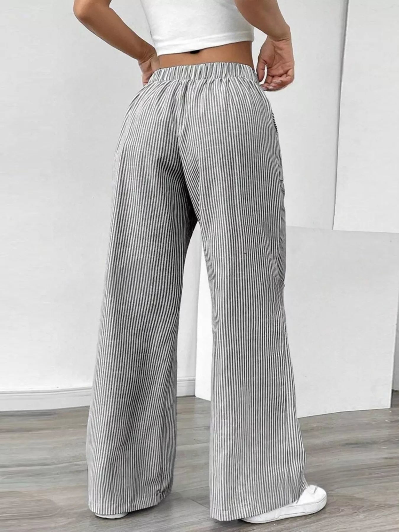 Striped Wide Leg Pants - Liss & Lex