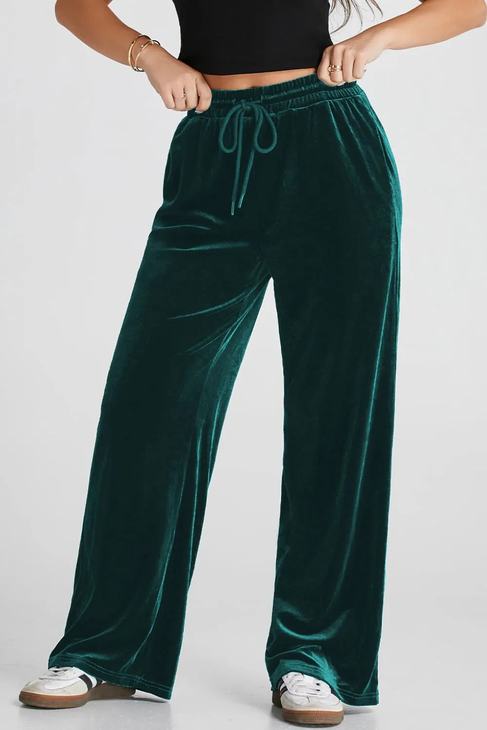 Plush Wide-Leg Pants - Liss & Lex