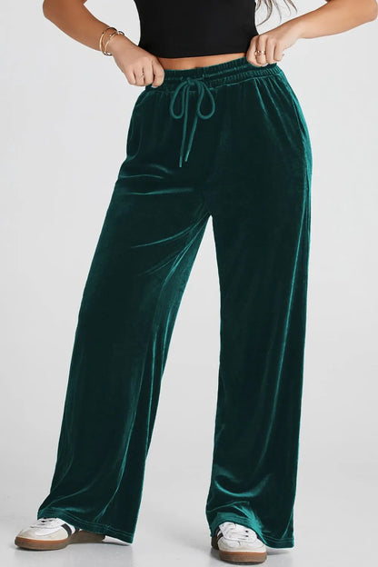 Plush Wide-Leg Pants - Liss & Lex