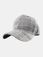 Plaid Adjustable Cotton Baseball Cap - Liss & Lex