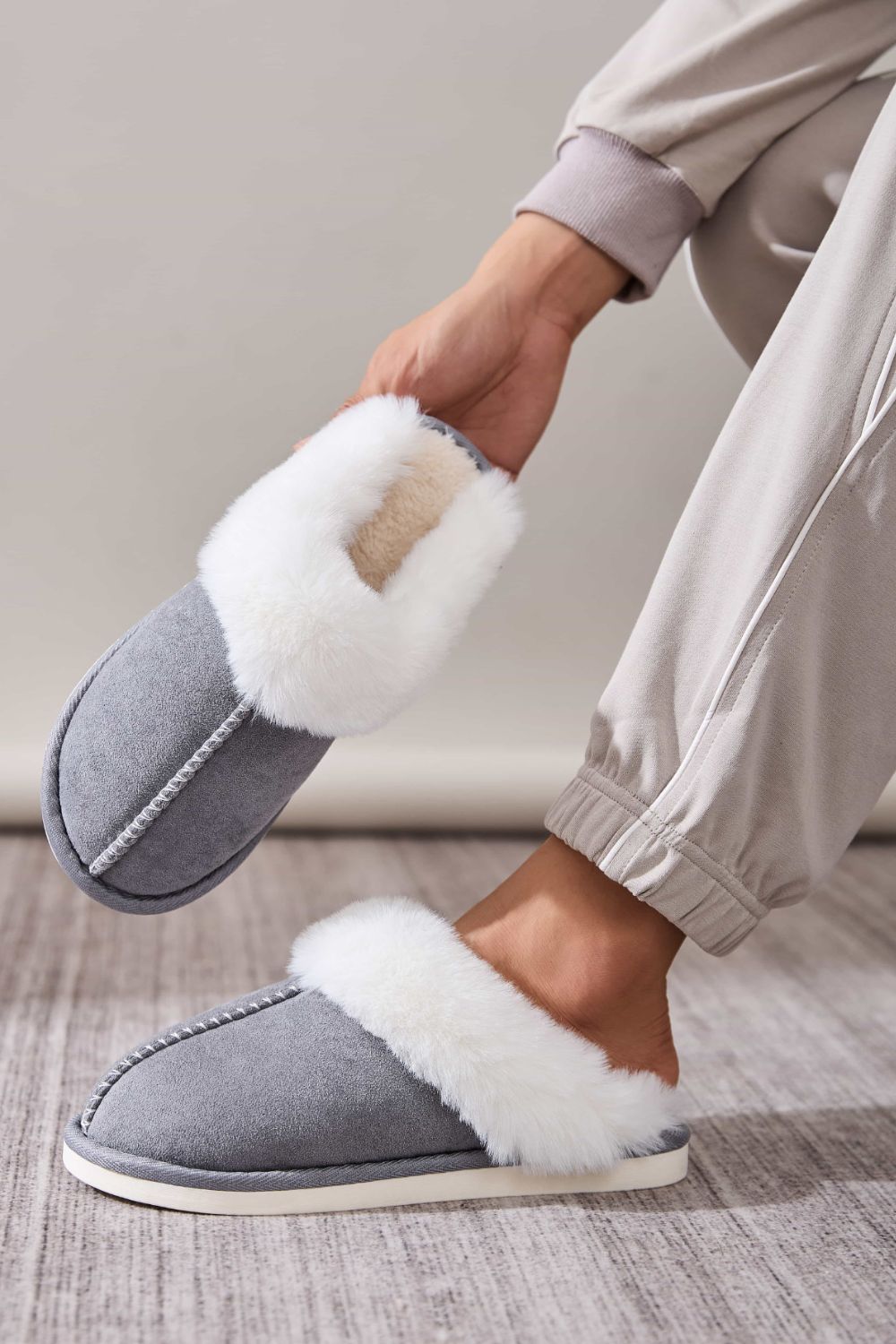 Faux Fur Slippers