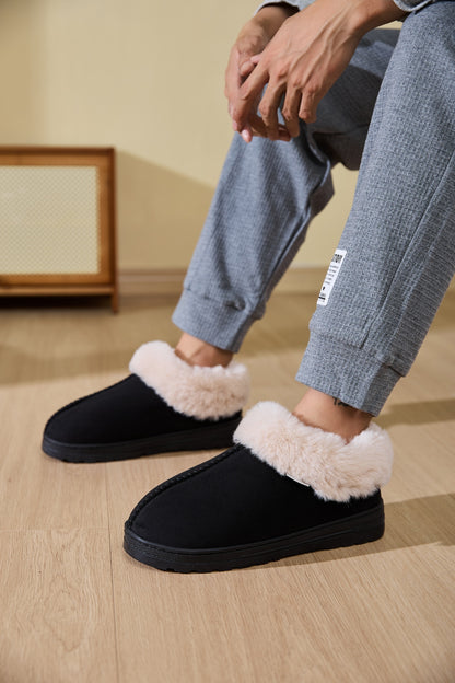 Faux Fur Platform Slippers