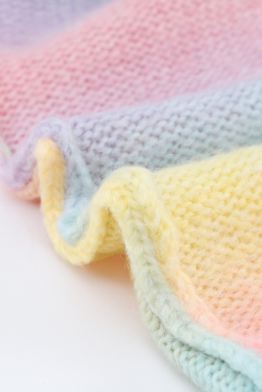 Gradient Open Front Soft Cardigan