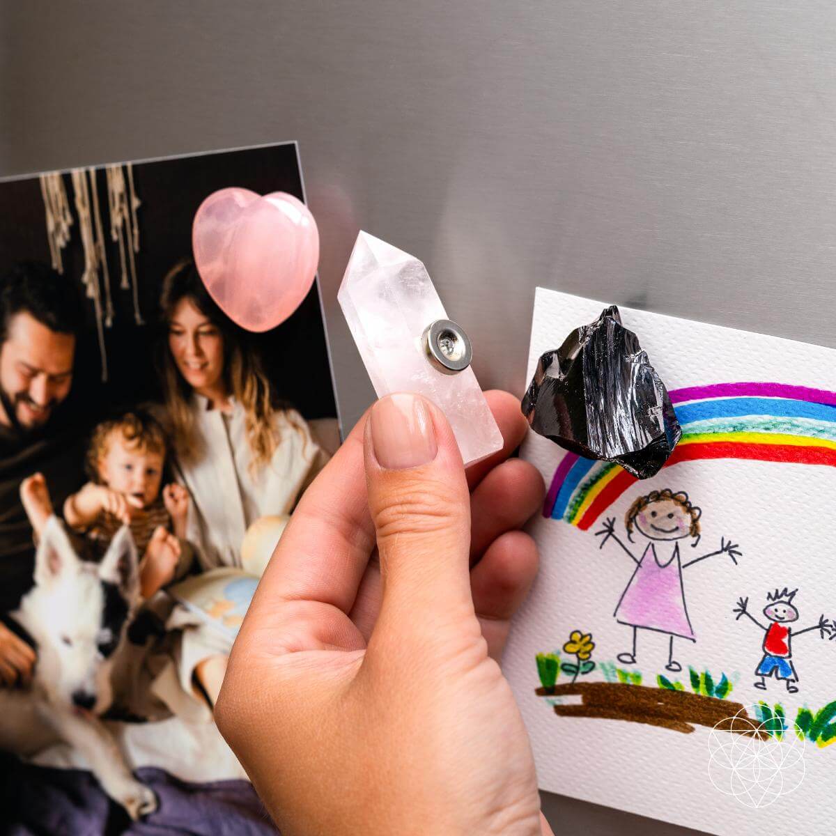 Crystal Guardian Magnets - Trio of Peace & Protection - Liss & Lex