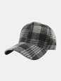Plaid Adjustable Cotton Baseball Cap - Liss & Lex
