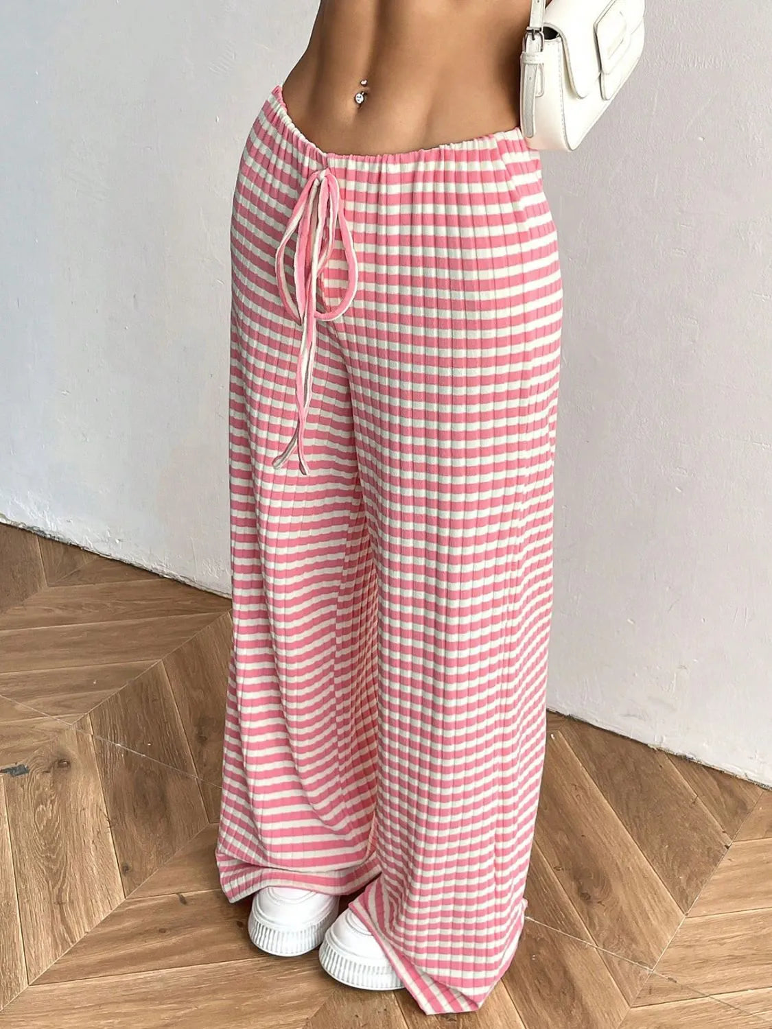 Striped Wide Leg Pants - Liss & Lex