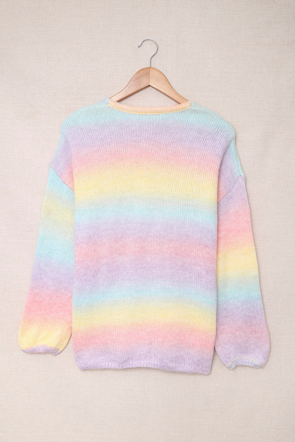 Gradient Open Front Soft Cardigan