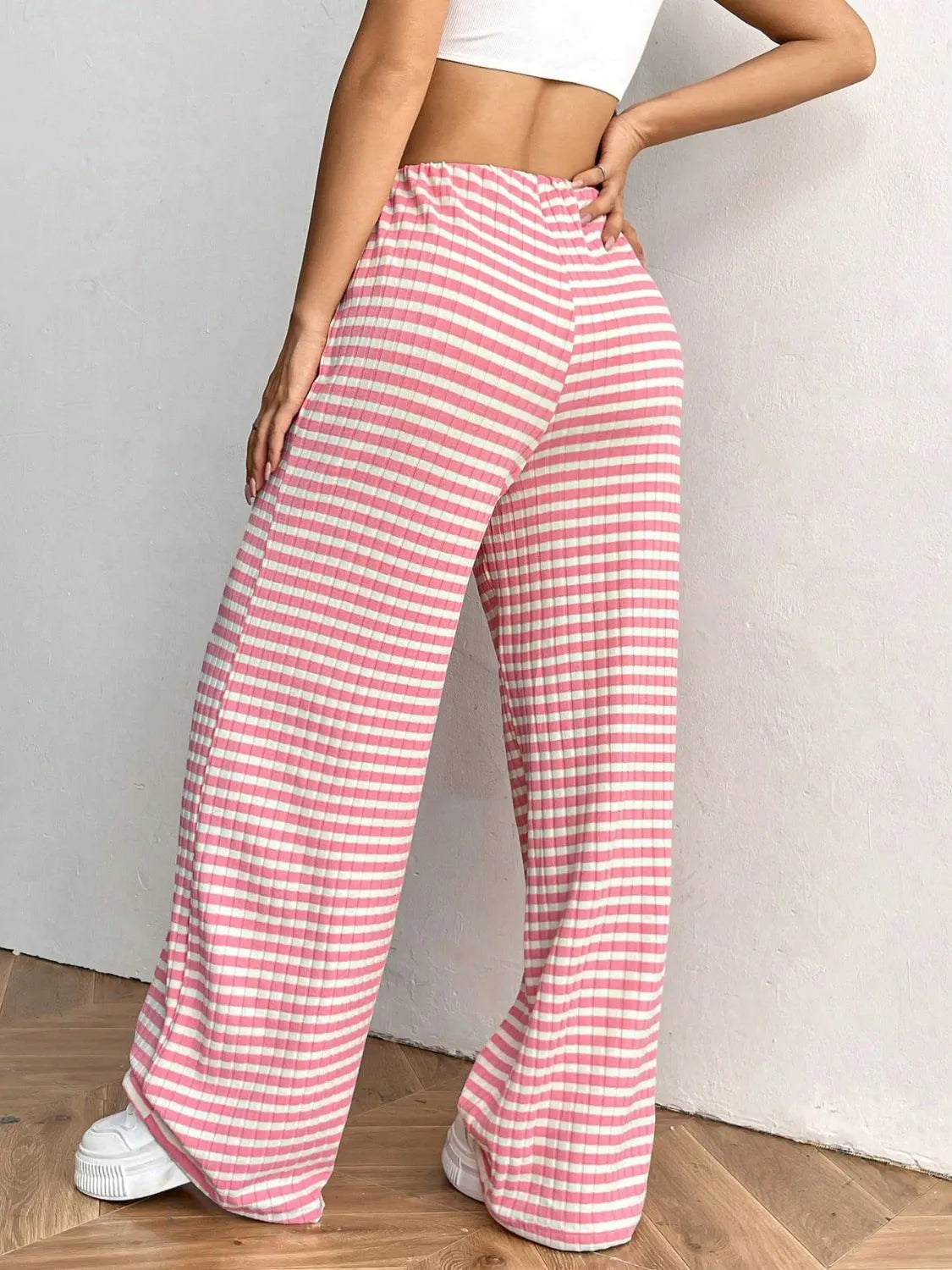 Striped Wide Leg Pants - Liss & Lex