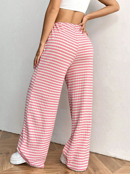 Striped Wide Leg Pants - Liss & Lex