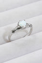 Claddagh Opal Heart Ring