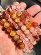 Golden Healer & Fire Quartz 8mm Bracelet – Energy & Transformation - Liss & Lex