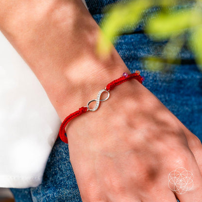 Infinite Prosperity - Eight-Strand Red String Bracelet - Liss & Lex