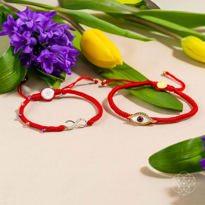 Infinite Prosperity - Eight-Strand Red String Bracelet - Liss & Lex