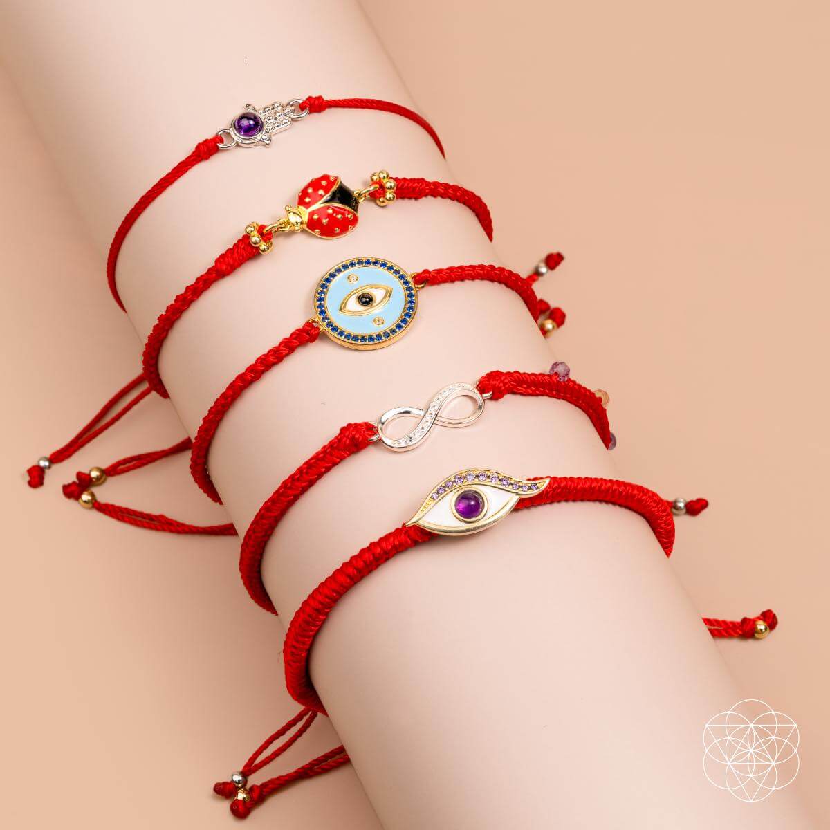 Infinite Prosperity - Eight-Strand Red String Bracelet - Liss & Lex