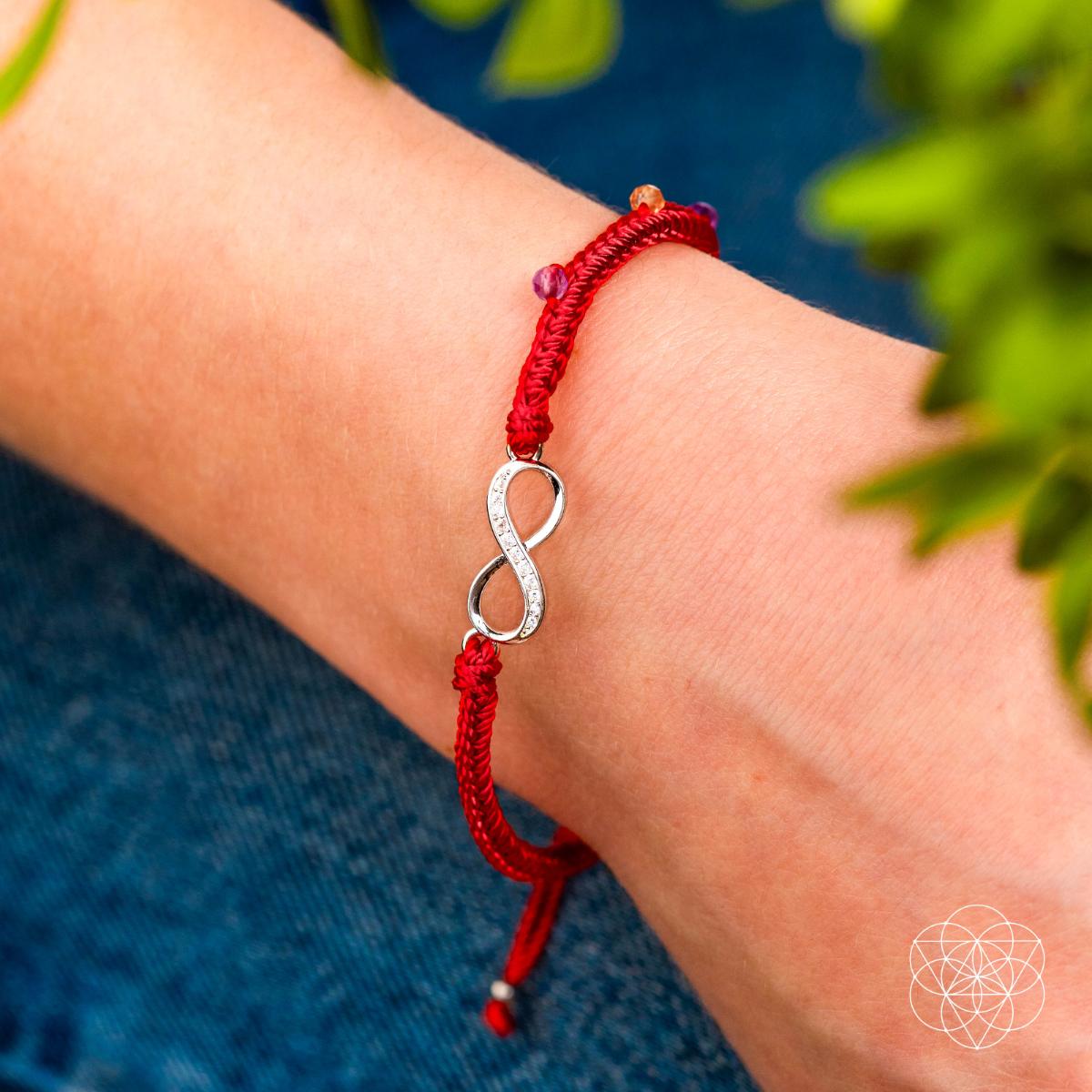 Infinite Prosperity - Eight-Strand Red String Bracelet - Liss & Lex
