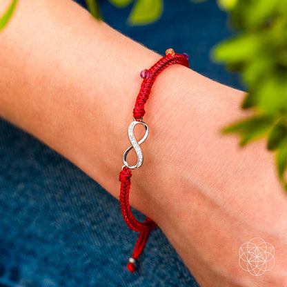 Infinite Prosperity - Eight-Strand Red String Bracelet - Liss & Lex