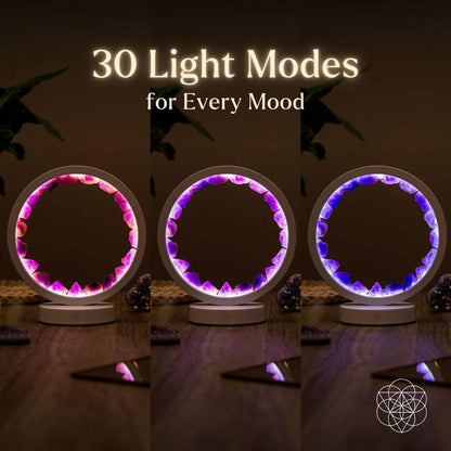 Stress Less, Sleep More – Amethyst Healing Lamp - Liss & Lex
