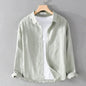 Cotton-Linen Long Sleeve Shirt - Liss & Lex