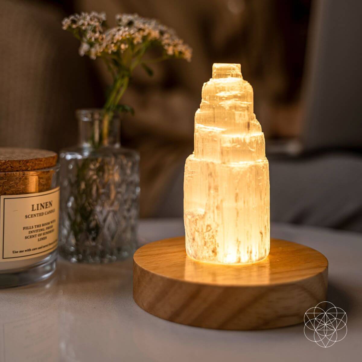 Selenite Cleansing Lamp Conscious Items