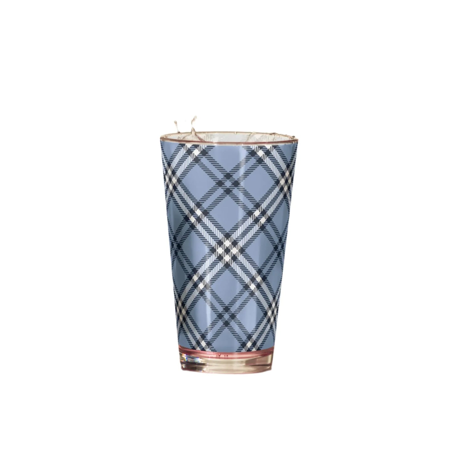 Plaid To Meet You Glass - Liss & Lex