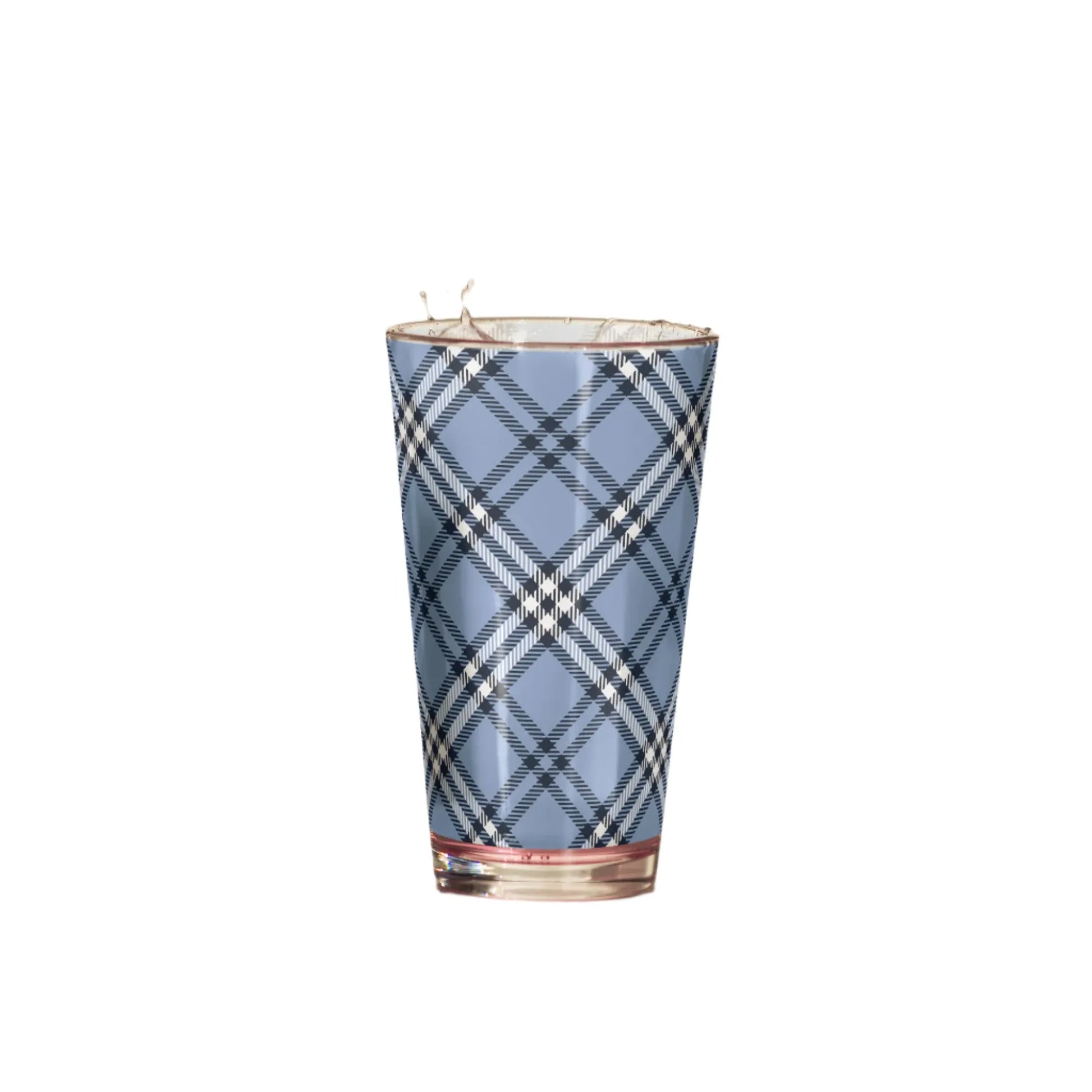 Plaid To Meet You Glass - Liss & Lex