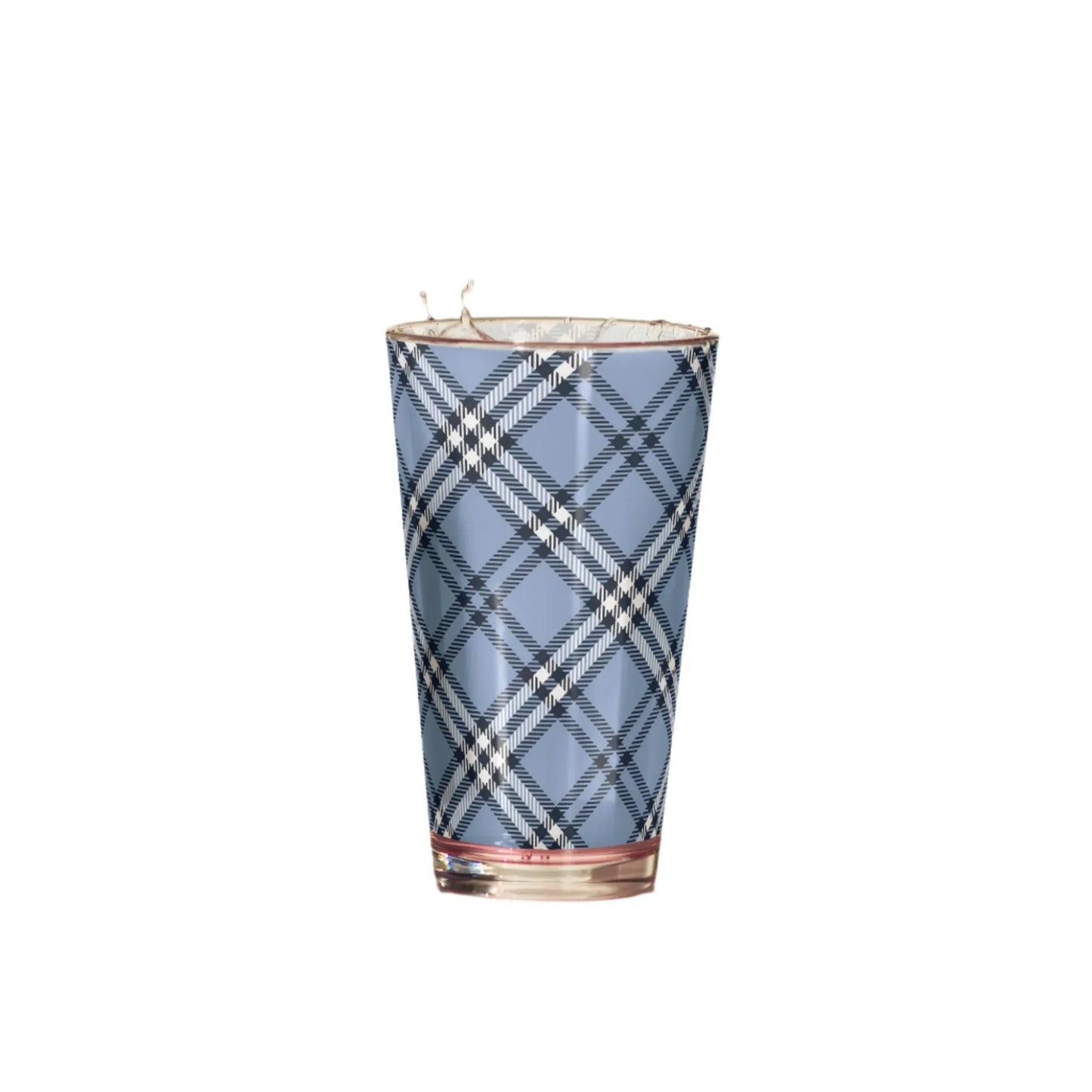 Plaid To Meet You Glass - Liss & Lex