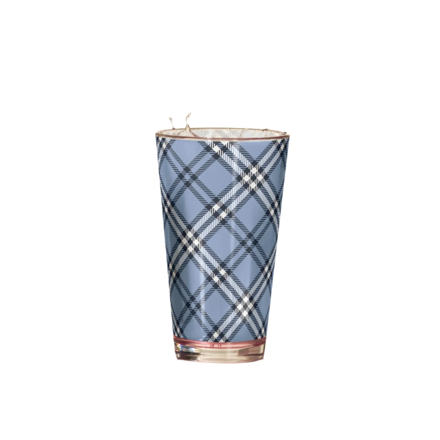 Plaid To Meet You Glass - Liss & Lex