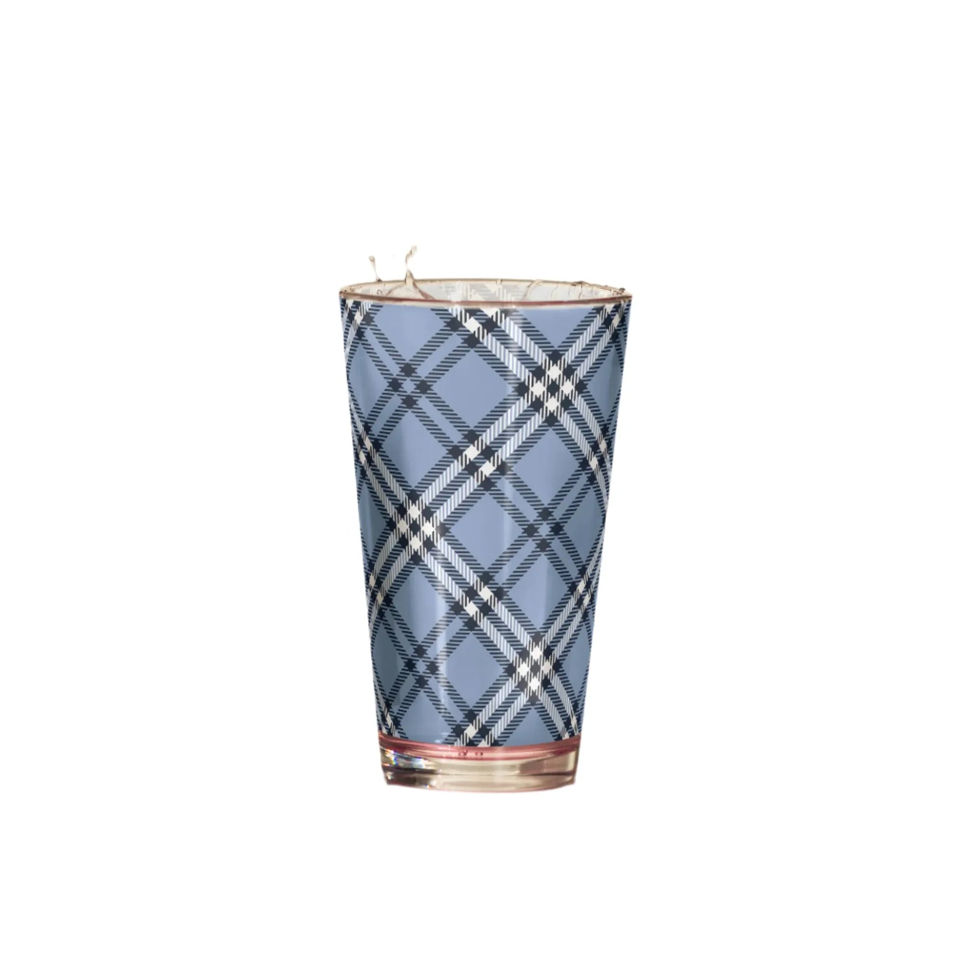 Plaid To Meet You Glass - Liss & Lex