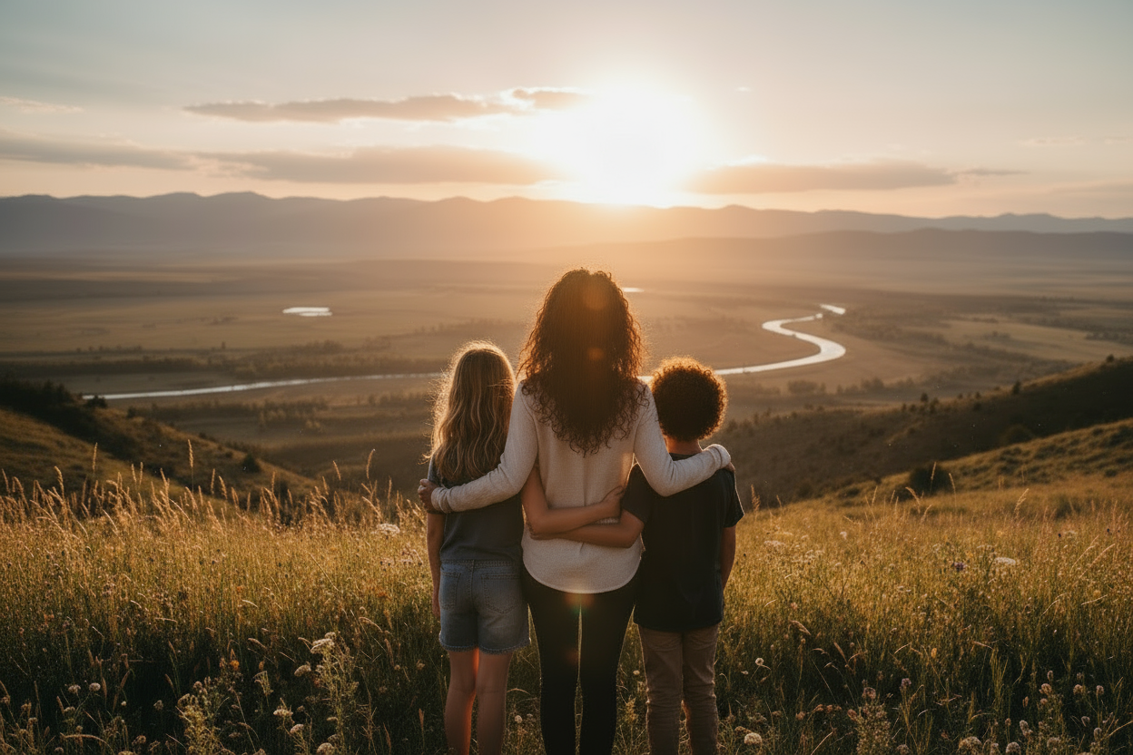 Son and daughter are all grown