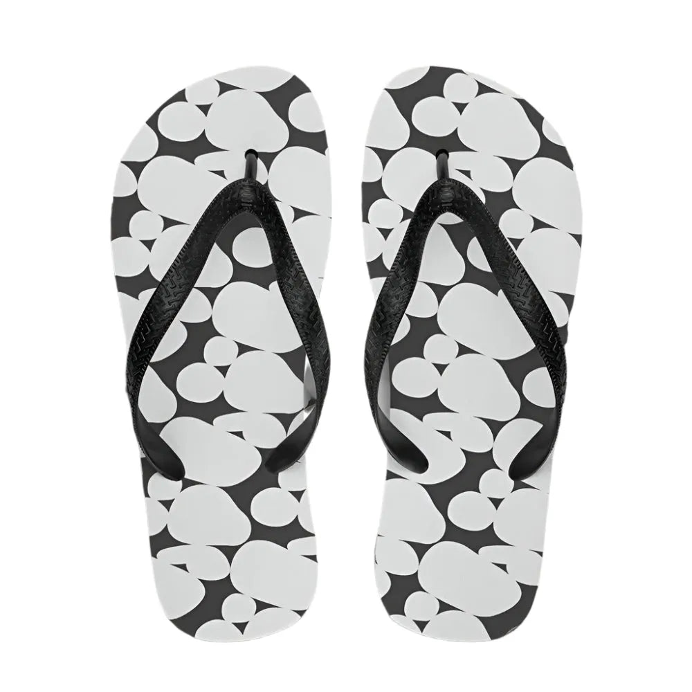 Black & White Flip-Flops - Liss & Lex