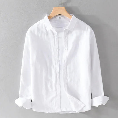 Cotton-Linen Long Sleeve Shirt - Liss & Lex